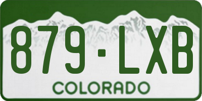 CO license plate 879LXB