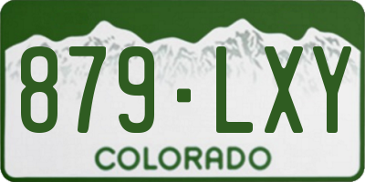 CO license plate 879LXY