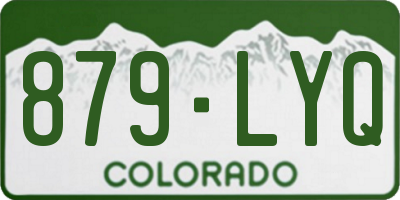 CO license plate 879LYQ