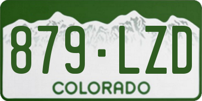 CO license plate 879LZD