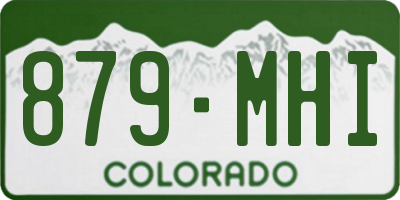 CO license plate 879MHI