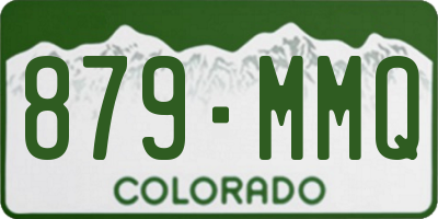 CO license plate 879MMQ