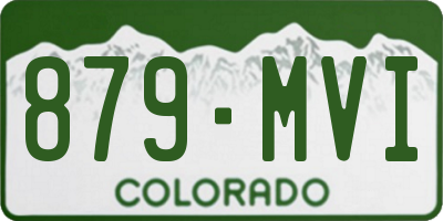 CO license plate 879MVI