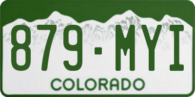 CO license plate 879MYI