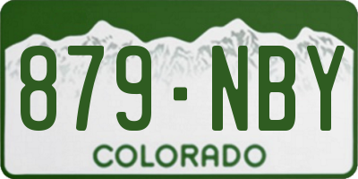 CO license plate 879NBY