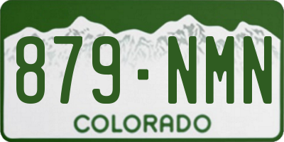 CO license plate 879NMN
