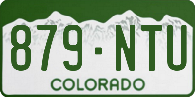 CO license plate 879NTU