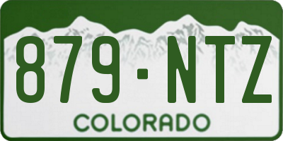 CO license plate 879NTZ