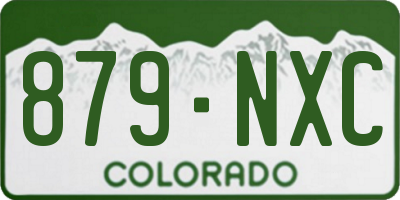 CO license plate 879NXC