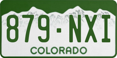 CO license plate 879NXI