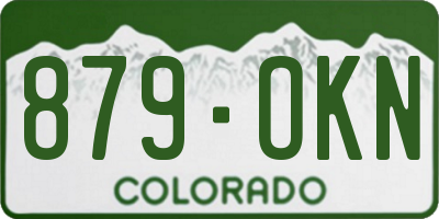 CO license plate 879OKN