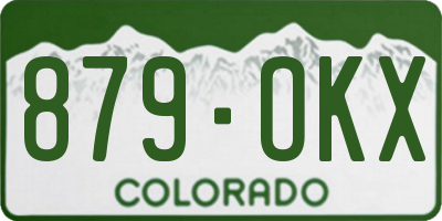 CO license plate 879OKX