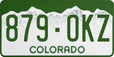 CO license plate 879OKZ