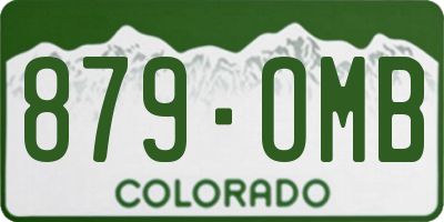 CO license plate 879OMB