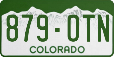 CO license plate 879OTN