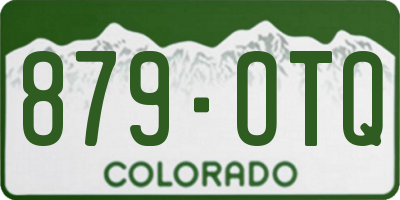 CO license plate 879OTQ