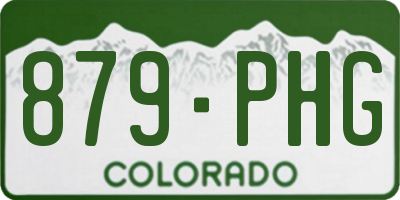 CO license plate 879PHG