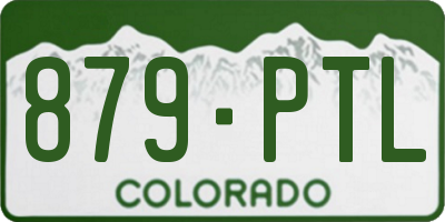 CO license plate 879PTL