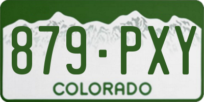 CO license plate 879PXY