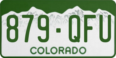 CO license plate 879QFU