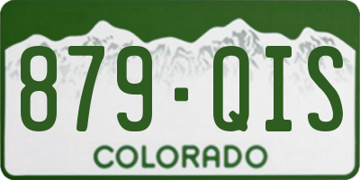 CO license plate 879QIS