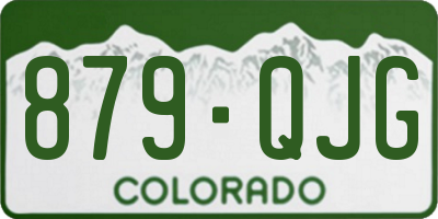CO license plate 879QJG