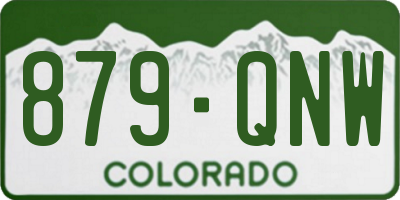 CO license plate 879QNW