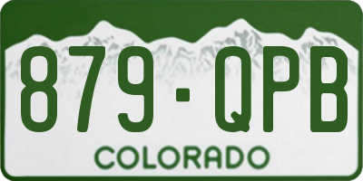 CO license plate 879QPB
