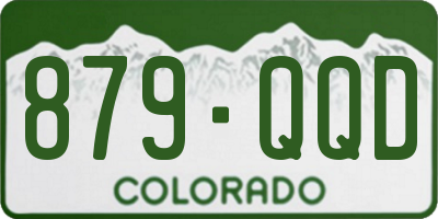 CO license plate 879QQD