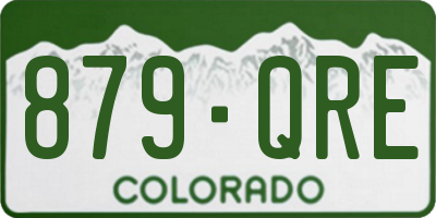 CO license plate 879QRE