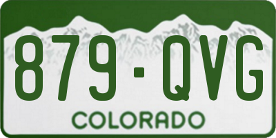 CO license plate 879QVG