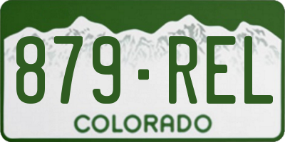 CO license plate 879REL