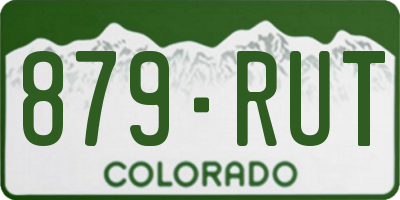 CO license plate 879RUT