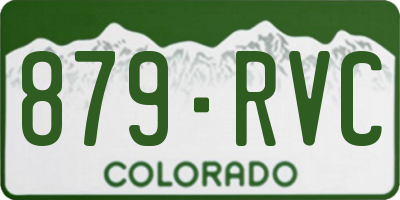 CO license plate 879RVC