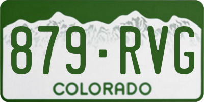 CO license plate 879RVG