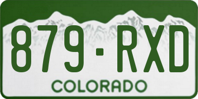 CO license plate 879RXD