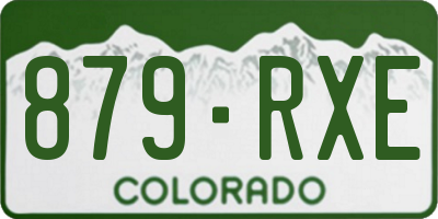 CO license plate 879RXE