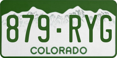 CO license plate 879RYG