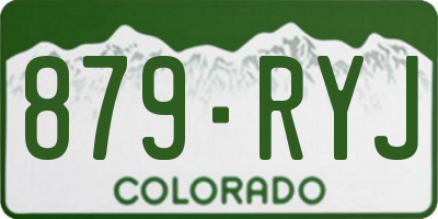 CO license plate 879RYJ