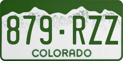 CO license plate 879RZZ