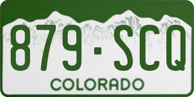 CO license plate 879SCQ