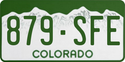 CO license plate 879SFE