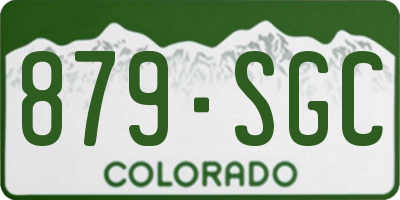 CO license plate 879SGC