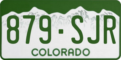 CO license plate 879SJR