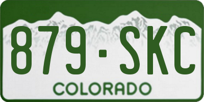 CO license plate 879SKC