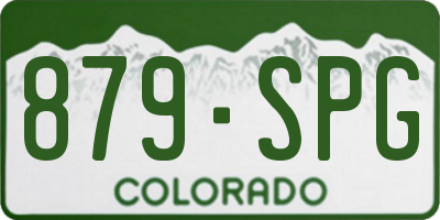 CO license plate 879SPG