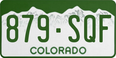 CO license plate 879SQF