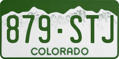 CO license plate 879STJ