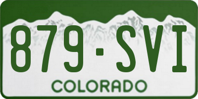 CO license plate 879SVI