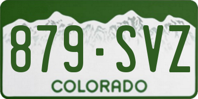 CO license plate 879SVZ